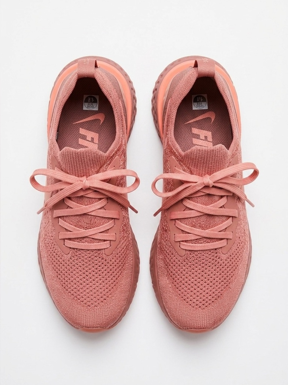 Nike Epic React Flyknit Pink Coral Running Shoes Women’s 6